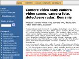 Camere video sony camera video canon,  camera foto, detectoare radar, Romania