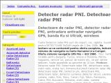 Detector radar PNI. Detectoare radar PNI