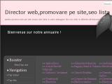 Director web, promovare pe site, lista seo