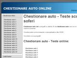 Chestionare auto - Teste auto online scoala soferi