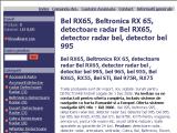 Bel RX65, Beltronics RX 65, detectoare radar Bel RX65, detector radar bel, detector bel 995