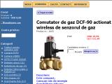 Electrovalva. Comutator de gaz DCF-90 actionat wireless de senzorul de gaz