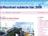 Rezolvari subiecte bac 2008