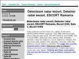 Detectoare radar escort, Detector radar escort, ESCORT Romania