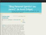 Ganduri sau pareri in blog-ul personal al lui Aurel Dragut